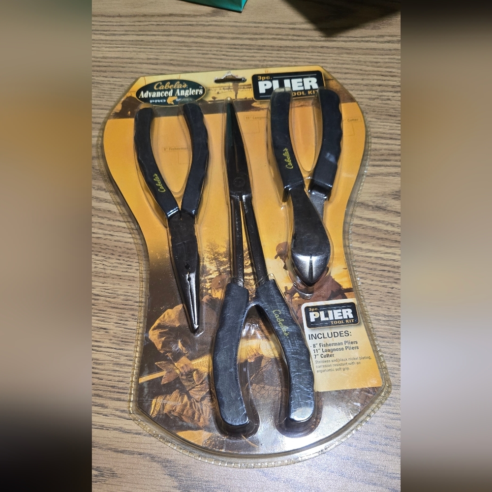 Fishing Tools Cabela's Black and Yellow Fishing Pliers Kit